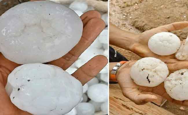 تساقط البرد يخلف 4 مصابين في مرسط بتبسة