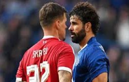 دييغو كوستا يتشاجر في مباراة ودية بين ليفربول وتشيلسي...