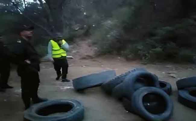 عثور شباب على عدد من العجلات المطاطية داخل غابة سيدي أرغيس بأم البواقي