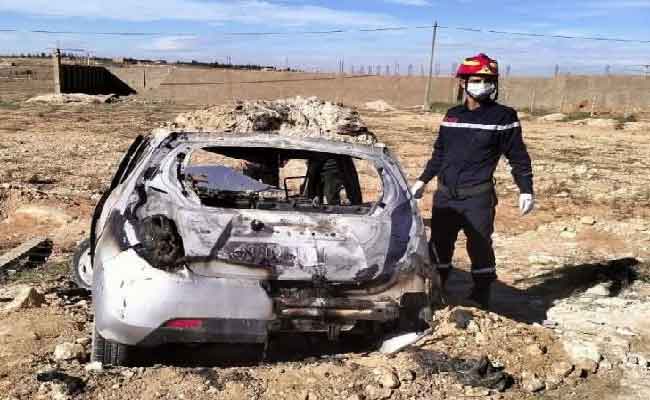 احتراق سيارة يخلف مصرع 4 اشخاص  بالجلفة