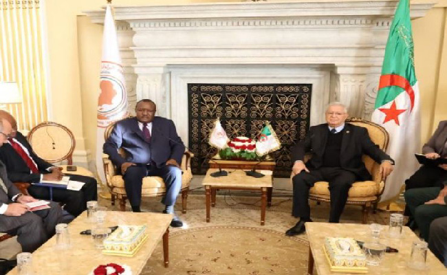 استقبال ناصري رئيس البرلمان الإفريقي