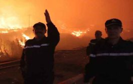 إجلاء 55 عائلة إلى مناطق آمنة  جراء حرائق تيبازة