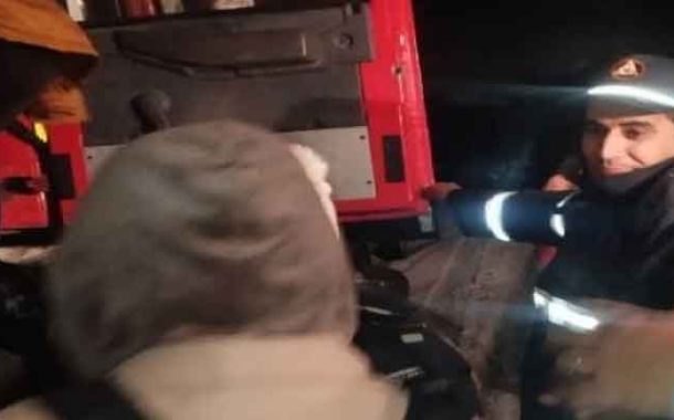 إنقاذ 65 شخصا علقوا داخل مركبات حاصرتها الثلوج