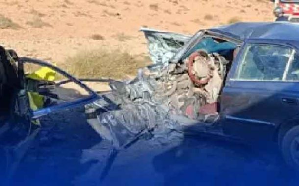 مصرع 3 أشخاص وإصابة 7 آخرين  في اصطدام بين سيارة وسيارة أجرة بالمسيلة