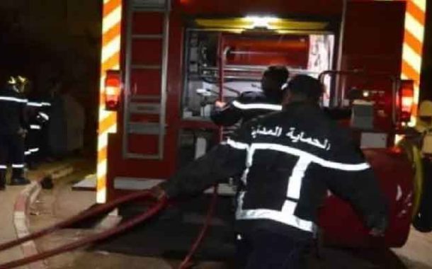 نشوب حريق بحظيرة سيارات في عين طاية بالعاصمة