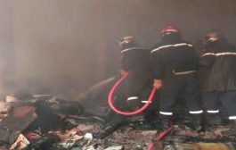 نشوب حريق في محل لبيع الأثاث يخلف مصابين ببشار