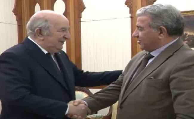 الاستحقاقات الانتخابية المقبلة محور لقاء تبون مع رئيس حزب الفجر الجديد