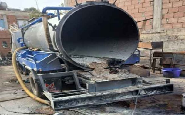 انفجار خزان شاحنة شفط مياه الصرف الصحي يخلف قتيلا ببومرداس