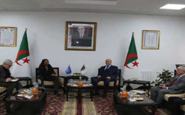 سايحي يستقبل ممثلة المنظمة الدولية للهجرة بالجزائر
