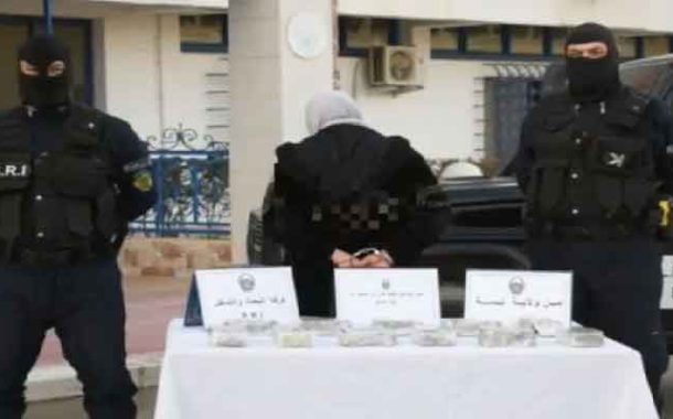 توقيف أربعينية متلبسة بأكثر من 5 كلغ من الكيف بتبسة