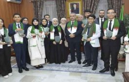 وزير التربية يستقبل رئيسة برلمان الطفل ونوابها