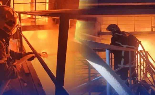 نشوب حريق مهول بمؤسسة إنتاج وتحويل الزجاج بالأربعاء بالبليدة