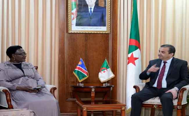 استقبال عرقاب مستشارة رئيسة ناميبيا