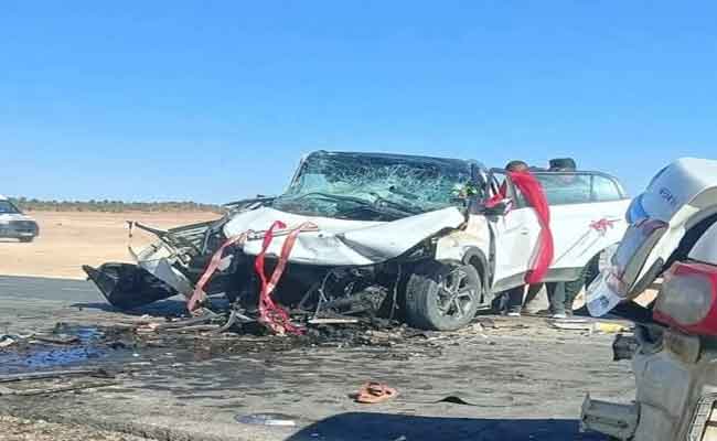 موكب زفاف يخلف 4 مصابين في اصطدام تسلسلي بين مركبات بالبويرة