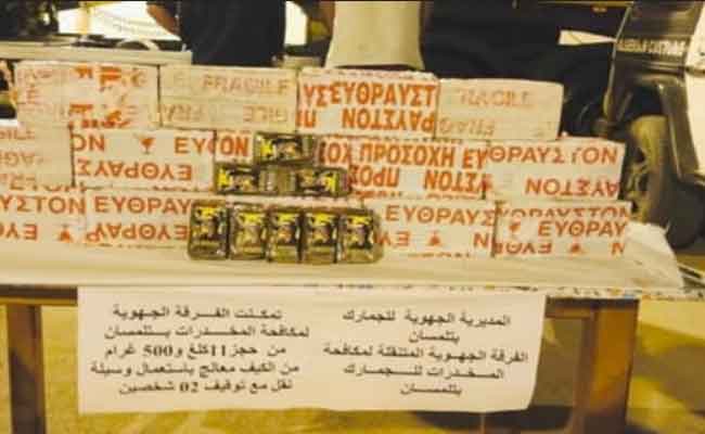 توقيف شخصين متلبسان بقرابة 12 كلغ مخدرات بتلمسان