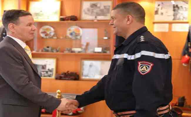 بوغلاف يدعو مستخدمي قطاع الحماية المدنية إلى مضاعفة الجهود لمواجهة مختلف المخاطر