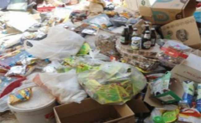 إتلاف أزيد من 18 قنطار من المواد الغذائية الفاسدة