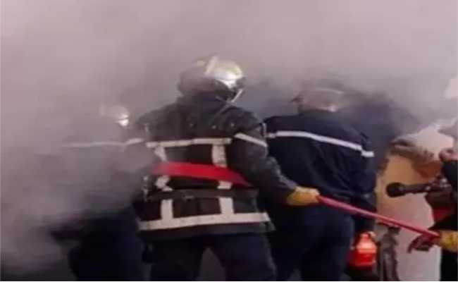 إصابة شخصين في حريق ببناية بالعاصمة