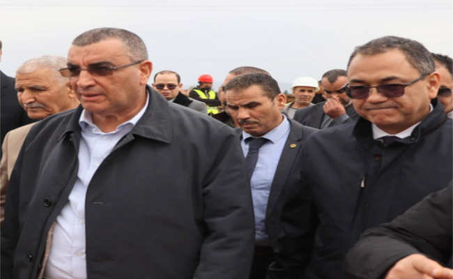 جلاوي يتفقد تقدم إنجاز مشروع الخط المنجمي الشرقي بالطارف