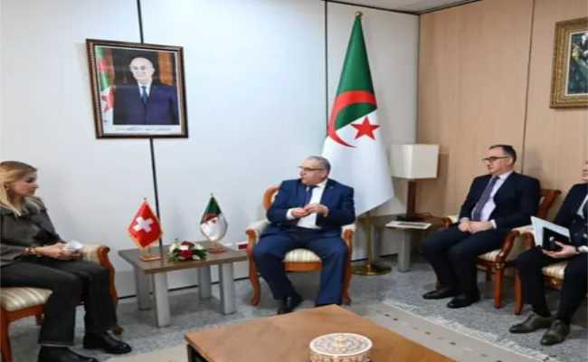 مباحثات جزائرية سويسرية لتعزيز التعاون والشراكة