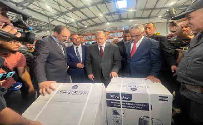 إشراف رزيق على إطلاق أول عملية لتصدير المكيفات الهوائية المتنقلة إلى إسبانيا