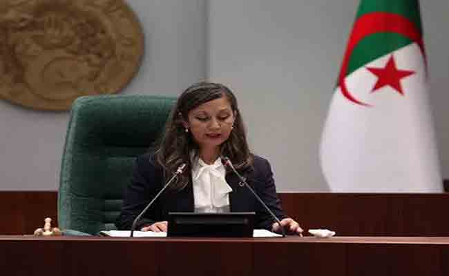 انتخاب خليدة بوفدش بالأغلبية رئيسة للمجلس الشعبي الوطني