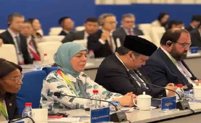 مشاركة بن مولود في مراسم الإعلان عن إنشاء المنظمة العالمية للتعاون في الذكاء الاصطناعي