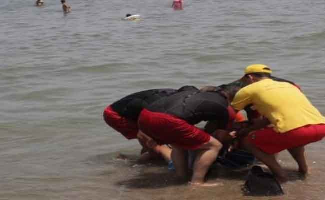 غرق شخص بشاطئ ساسل بعين تموشنت