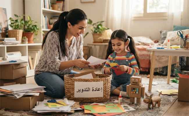 علّمي طفلك إعادة تدوير الأوراق القديمة إلى أشياء مفيدة