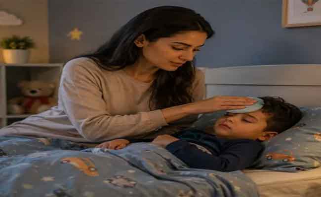 الأماكن الصحيحة لوضع الكمادات والأخطاء الشائعة عند استخدامها للطفل