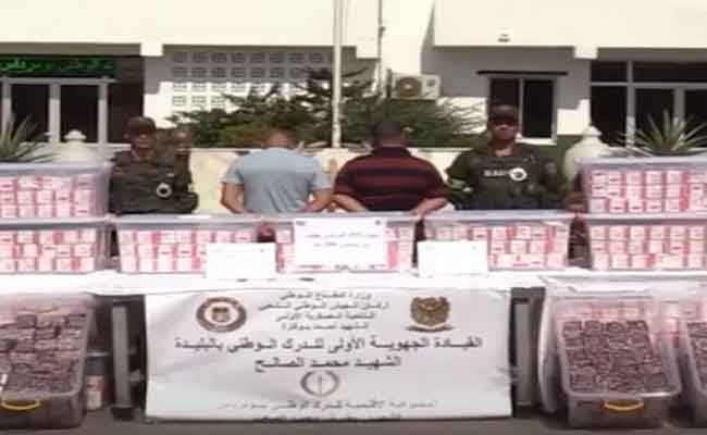 حجز مليون و257 ألف قرص مهلوس وكوكايين مخبأة داخل صهريج إسمنت ببومرداس
