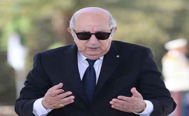 تبون يعزي عائلة الراحل سيدي محمد العيد التيجاني شيخ زاوية تماسين