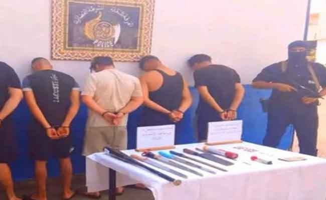 تفكيك 6 عصابات أحياء مدججة بالأسلحة البيضاء روعت المواطنين بالعاصمة
