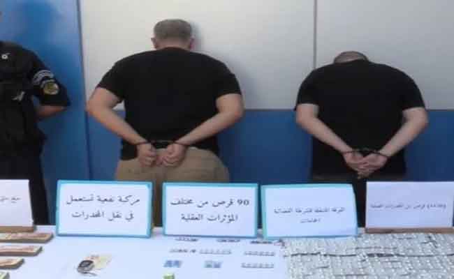 توقيف شخصين متلبسان بـ1120 قرص سيبيتاكس بالعاصمة