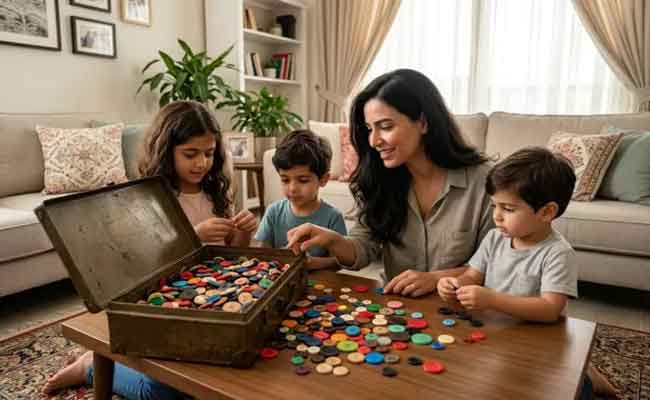 تحويل أزرار الملابس غير المستخدمة إلى لوحة «شجرة العائلة»…
