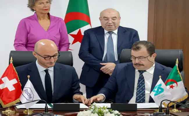 إشراف قويدري على مراسم عقد شراكة ما بين صيدال و روش السويسرية
