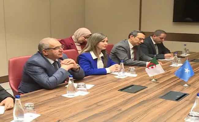 استقبال بوفدش من قبل الرئيس الصومالي