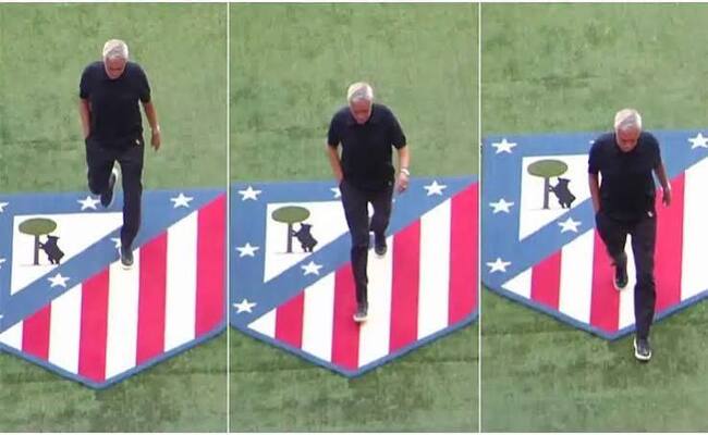 هل تعمد مورينيو دهس شعار أتلتيكو مدريد؟