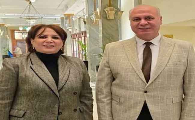 بن دودة تتباحث مع نظيرها الفلسطيني تعزيز التعاون الثقافي بين البلدين