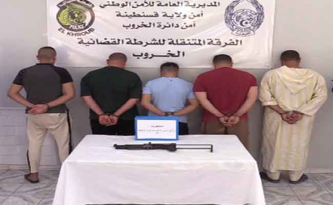 الإطاحة بجماعة إجرامية تحترف بيع وتهريب الأسلحة النارية بقسنطينة