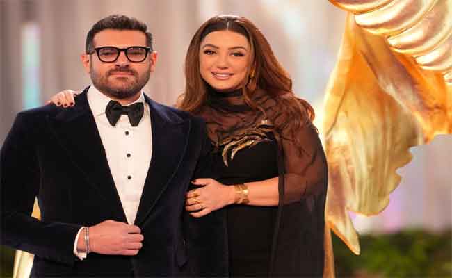 إيه الشياكة دي والرقي ده…عمرو يوسف يغازل كندة علوش برسالة طريفة