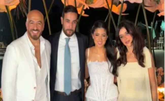غادة عادل ومجدي الهواري يحتفلان بخطوبة ابنتهما مريم وسط أجواء عائلية