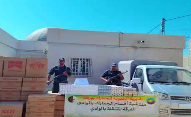 توقيف شخص متلبس بأزيد من 19 ألف علبة سجائر محلية موجهة للتهريب بالوادي